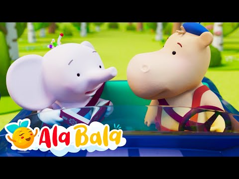 Pornim la drum cu Tina și Tony 🤩  Desene animate educative pentru copii de la AlaBala