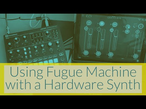 Using Fugue Machine with a Hardware Synth in AUM (Novation Circuit Monostation)