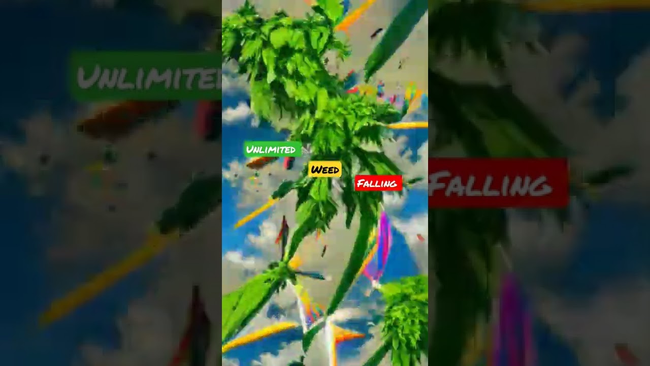Unlimited weed falling from the sky #weed #animation #art #ai #smoke #420 #nfts #nftart #high #thc