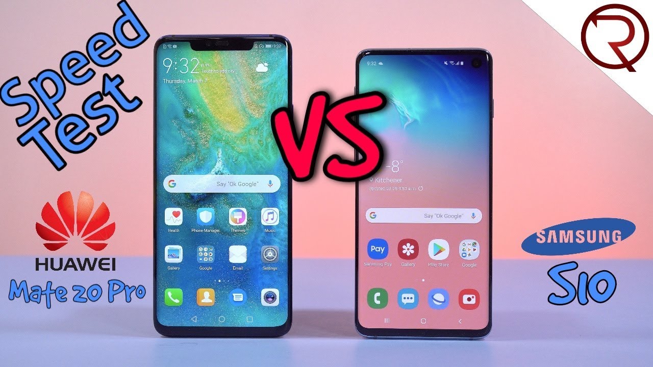 Samsung Galaxy S10 VS Huawei Mate 20 Pro - SPEED TEST