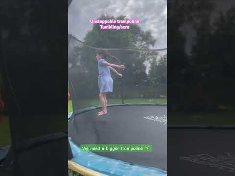 We need a bigger trampoline. Back flips handsprings #acrobatics #acro #tumbling #trampoline #shorts