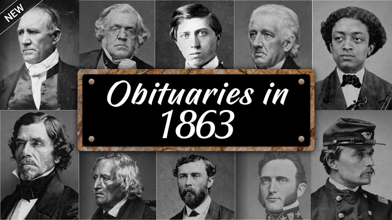 Obituary: Famous Faces WE LOST in 1863