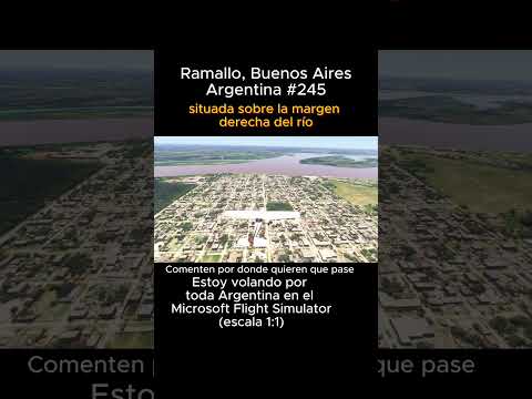 Ramallo, Buenos Aires desde el Microsoft Flight Simulator #ramallo #buenosaires #msfs #joaha45