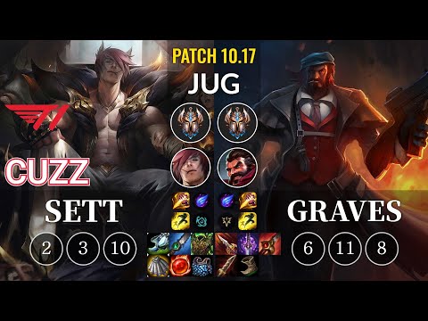 T1 Cuzz Sett vs Graves Jungle - KR Patch 10.17