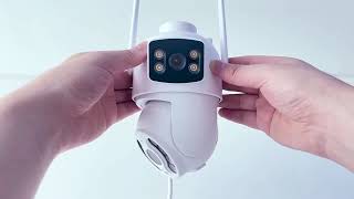 Download lagu Q29 Outdoor Security Camera 2K 3MP Dual Lens Wifi Camera mp3
