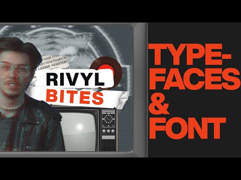 What is a Typeface VS Font? - RivylBites ep.1 #design #font #quicktips