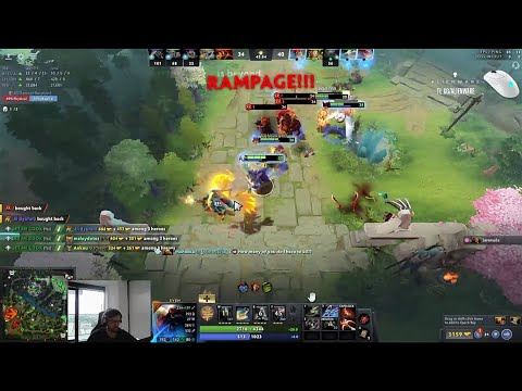 Qojqva Sven with God's Strength+Double Damage got Double RAMPAGE