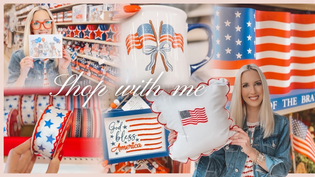 🇺🇸 NEW! AMERICANA HOME DECOR SHOP WITH ME & HAUL | Hobby Lobby, Michael, Target & More!