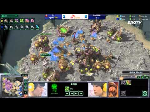 [0513] Hydra (CJ) vs. TY (8th)  ZvT  4SET Akilon Wastes  -Starcraft2,esportstv,SPL