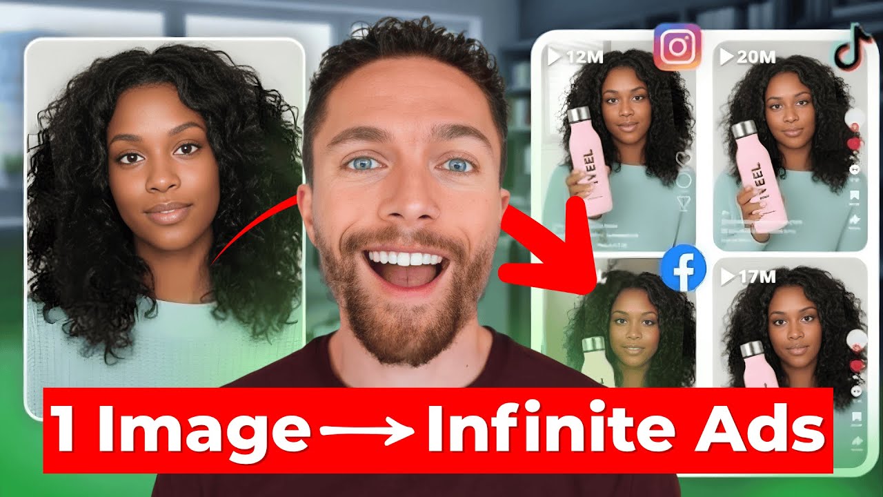 Create Realistic AI Video Ads From ONE Image (Veo 3 Consistent Characters)