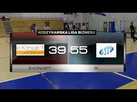 e-Koncept vs SII - IV kolejka - Grupa B Poznań - Koszykarska Liga Biznesu