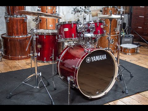 Yamaha SBB2217 Stage Custom Birch 22x17" Bass Drum Cranberry Red image 5