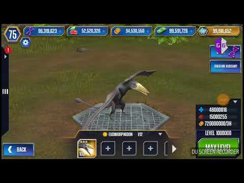 Jurassic World ™ The Game EUDIMORPHODON LEVEL 1,000,000 VS BATTLE STAGE INFINITE