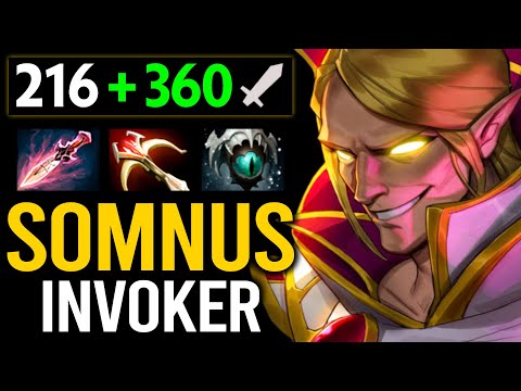SOMNUS PUSHING INVOKER TO IT'S LIMITS | CRAZY INVOKER BUILD | Dota 2 Invoker