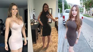 Real Life Mini Dresses & Short Dresses Compilations #1