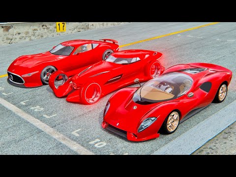 De Tomaso P72 2022 vs Mercedes Silver Arrow vs Mercedes Vision GT at Nurburgring