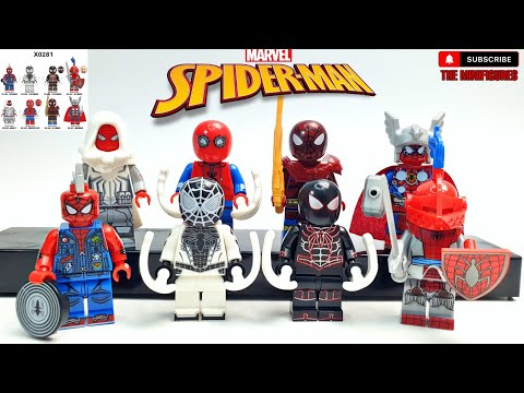 Lego Spider-Man Collection | Spider-Punk | Spider-Tron | Arachknight | Spider-Thor | By XINH X0821