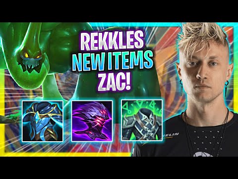 REKKLES CRAZY GAME WITH ZAC NEW ITEMS! | FNC Rekkles Plays Zac Jungle vs Amumu! | Preseason 2023