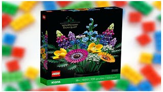 LEGO Wildflower Bouquet Speed Build 10313