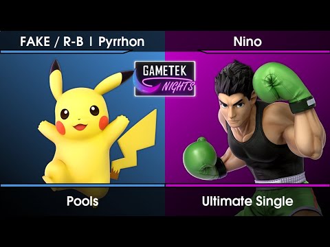 Gametek Night 2023.01 Pools - Pyrrhon (Pikachu) Vs. Nino (Little Mac) SSBU Ultimate Tournament