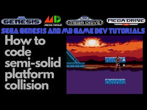 How to Code Semi-Solid Platforms: Sega Genesis & Mega Drive - Beginners Game Dev Tutorials