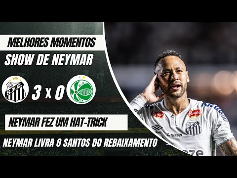 🔥 SHOW DE NEYMAR! HAT-TRICK DE NEYMAR E SANTOS APLICA 3X0 NO JUVENTUDE! TODOS OS LANCES!