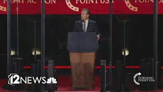 Pete Hegseth speaks at Charlie Kirk Memorial