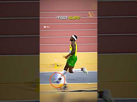 He almost accidentally broke the World Record😭 #longjump #trackandfield #athletics