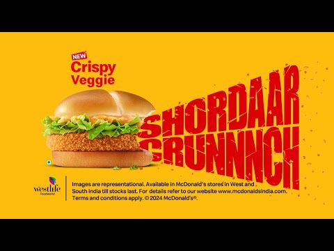 Hear #ShordaarCrunch of the all NEW Crispy Veggie Burger