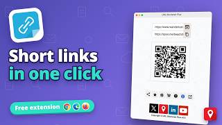 URL Shortener Plus: Short links and QR codes in one click | Free extension