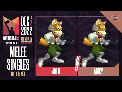 Aklo (Fox) vs moky (Fox) - Melee Top 64 Winners Quarter-Final  - Mainstage 2022