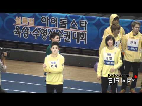 120108 틴탑 리키 아육대 높이뛰기 직캠 (은메달 수상)