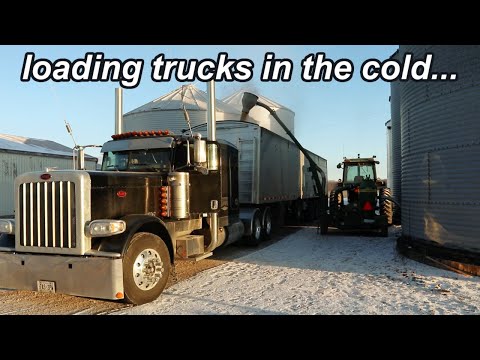 shipping grain in the WINTER!! (it's too cold for this)