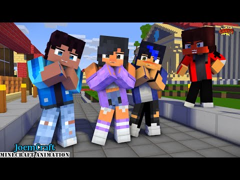 APHMAU, EIN, PIERCE | GOMY GOMY DANCE | OHAYO DANCE | DUN DUN DANCE - Minecraft Animation