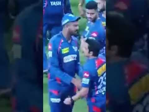 Heated argu between Virat & Gouti after 2nd Match Between LSG vs RCB 23 , 43rd IPL match at Lucknow.