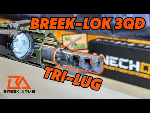 Best Muzzle Brake For The AR-15 // Breek-LOK 3QD \u0026 Sledgehammer Charging Handle Full Review