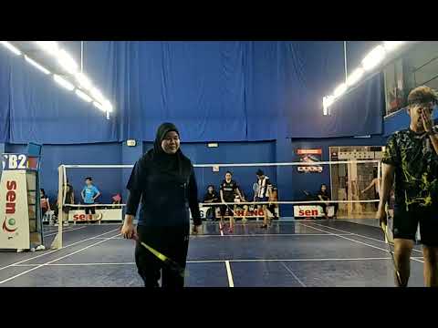 Badminton MuhibbahTeam Mix Double Sparring - Bilal / Haslinda Vs Faiz / FarahLia