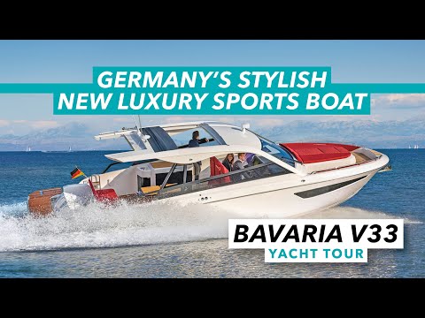 Germany's stylish new luxury sports boat | Bavaria Vida 33 yacht tour | Motor Boat & Yachting