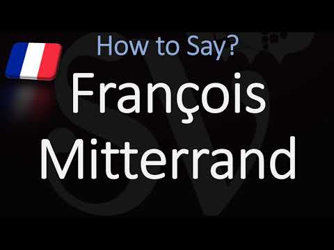 How to Pronounce François Mitterrand? (CORRECTLY) Former French President Pronunciation