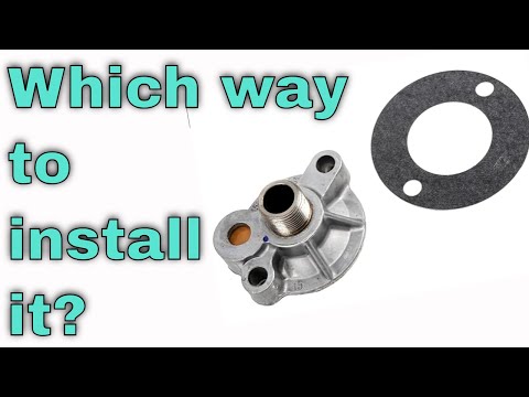 Small Block Chevy oil filter housing adapter install