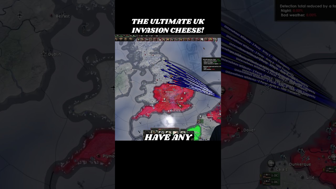 🇬🇧 The ULTIMATE UK Invasion CHEESE! | HOI4 Shorts