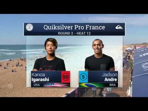 Kanoa Igarashi vs. Jadson Andre - 2016 Quiksilver Pro France: Round Two, Heat 12