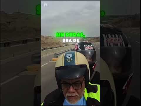 Cruzando el dique Ullum en moto 🏍