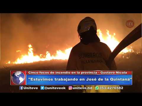 Voraz incendio entre Alto Alegre y Silvio Péllico