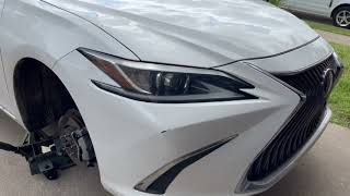 How to replace front brake pads and rotors on 19 20 21 Lexus ES350