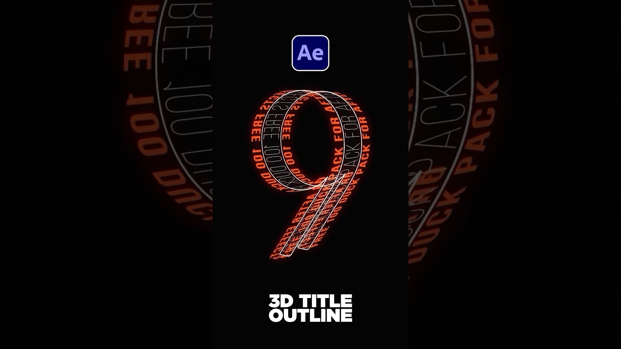 Create Custom 3D Path Typography in After Effects #tutorial