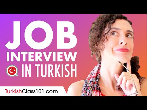 Job Interview Questions & Answers in Turkish