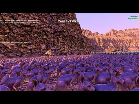 98000 Mech Walkers VS 13512 Kangaroos . Ultimate Epic Battle Simulator 2  UEBS