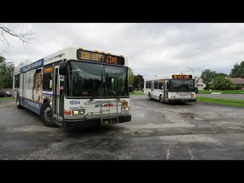 NFTA Metro Buses 1204 and 2407 @ Huntley Loop/ Kensington City Line
