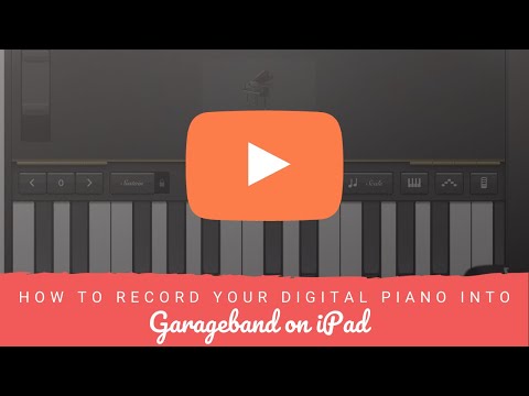 How to Record Your Digital Piano into Garageband on iPad